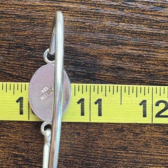 VTG Solid Sterling Silver 925 Engravable ID Bangle Bracelet One Size - Picture 11 of 12